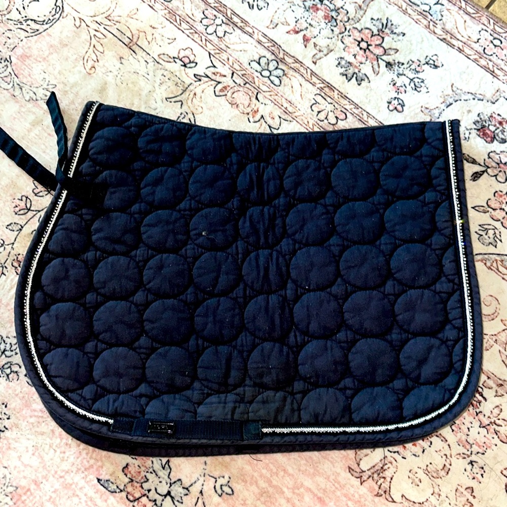 Navy blue saddle pad